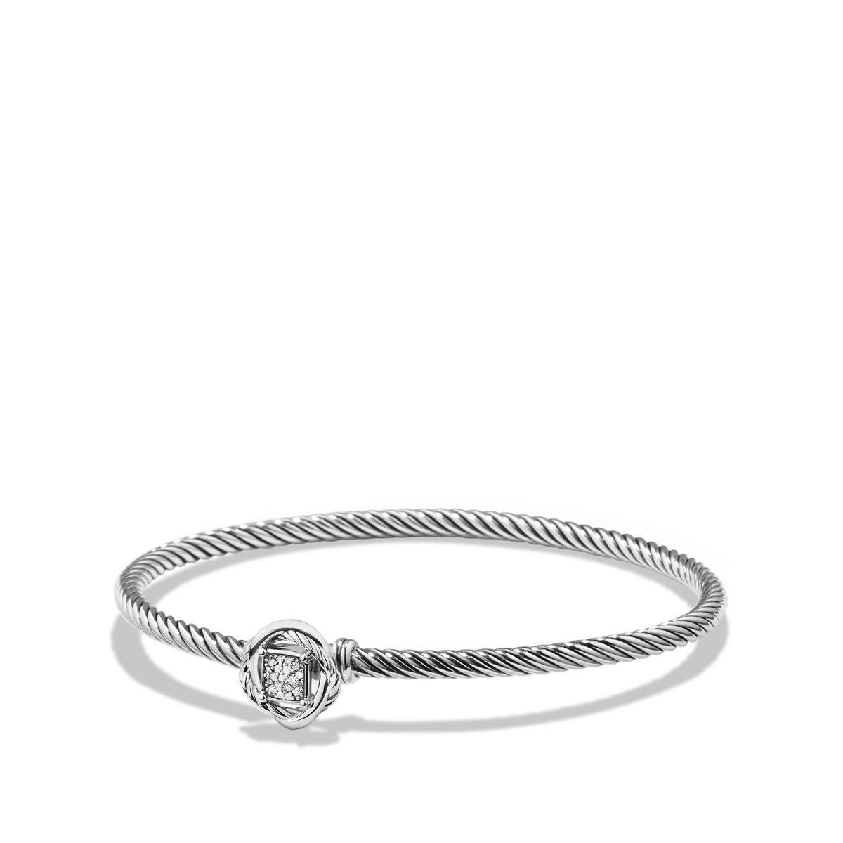 David Yurman Bracelets in Silver containing Diamond B12567DSSADIM