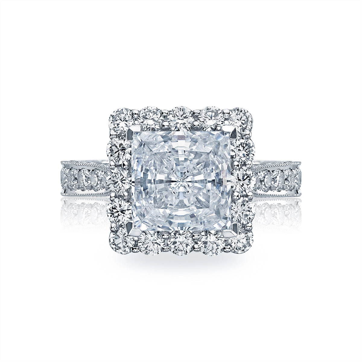 Tacori Engagement Rings in Platinum/Palladium containing Diamond HT 2605 PR 7