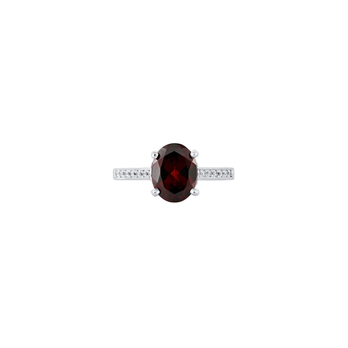 Engagement Collections Rings in White Gold containing Garnet, Multi-gemstone, Diamond 4679