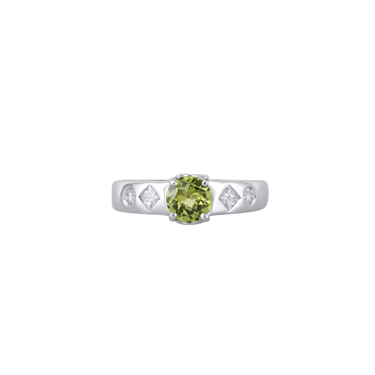 Engagement Collections Rings in White Gold containing Peridot, Multi-gemstone, Diamond 352420