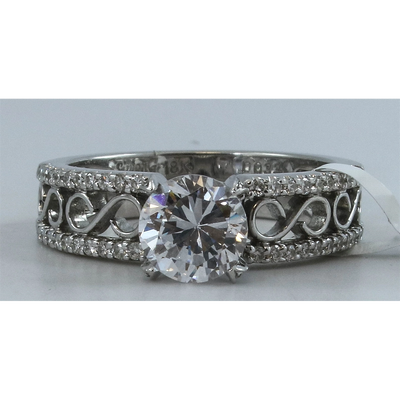 Simon G Engagement Rings in White Gold containing Diamond LP1917-FINAL PRICE
