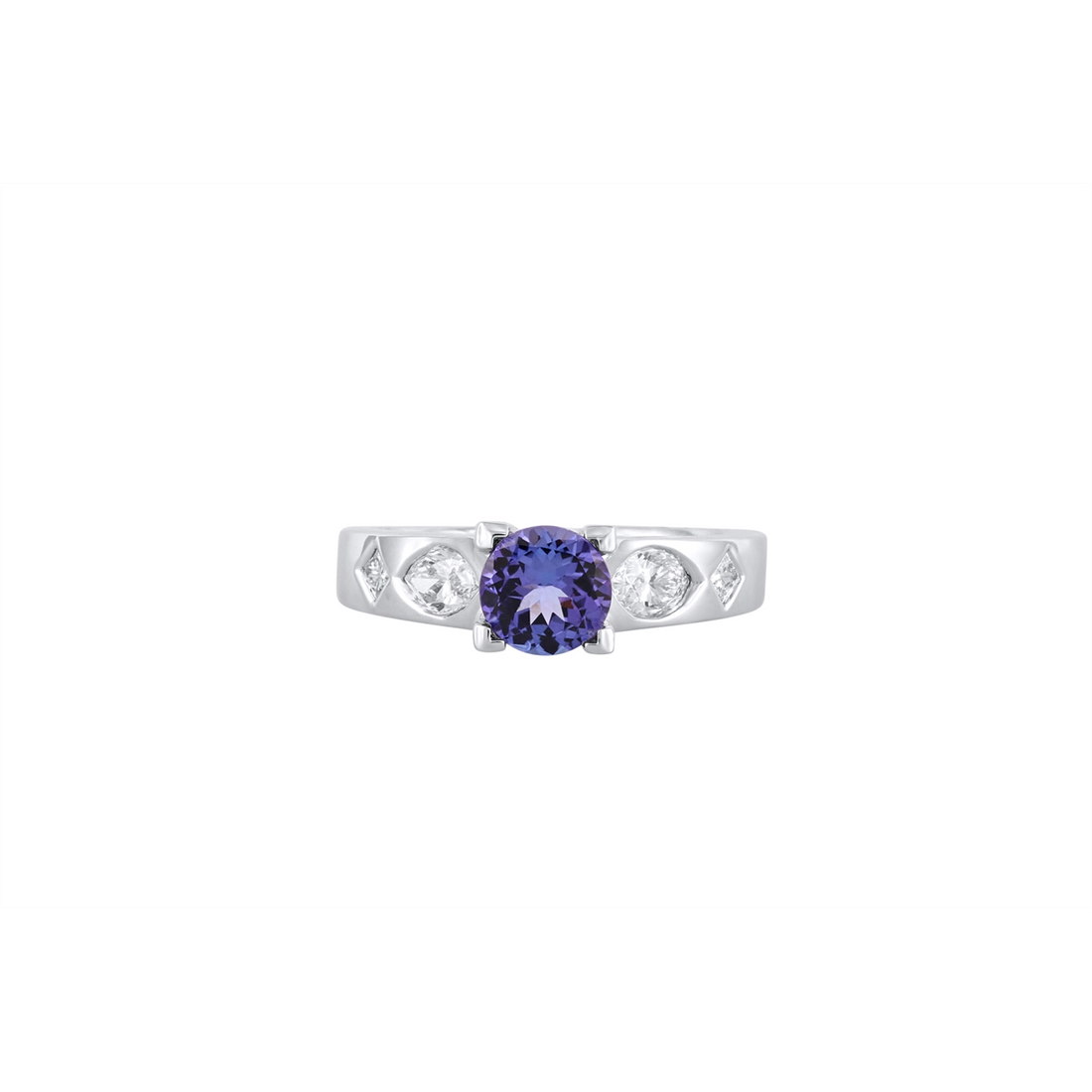 Engagement Collections Rings in White Gold containing Tanzanite, Multi-gemstone, Diamond 353151