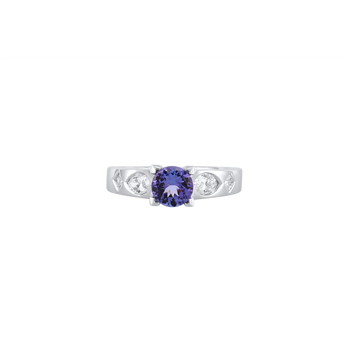 Engagement Collections Rings in White Gold containing Tanzanite, Multi-gemstone, Diamond 353151