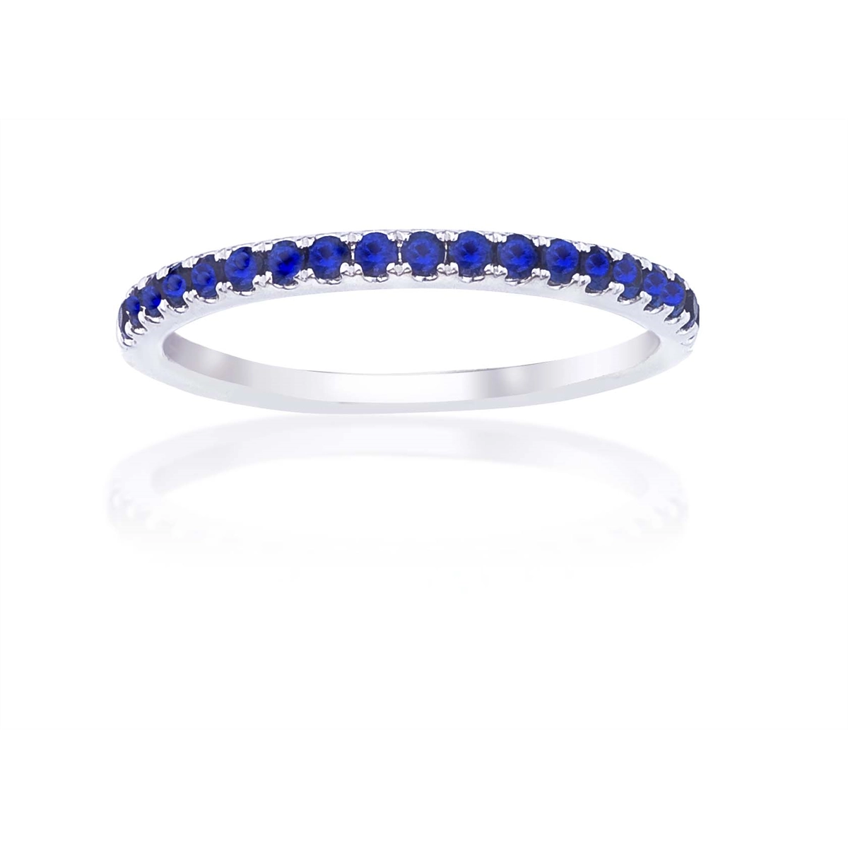 Wedding Bands Rings in White Gold containing Sapphire 353409