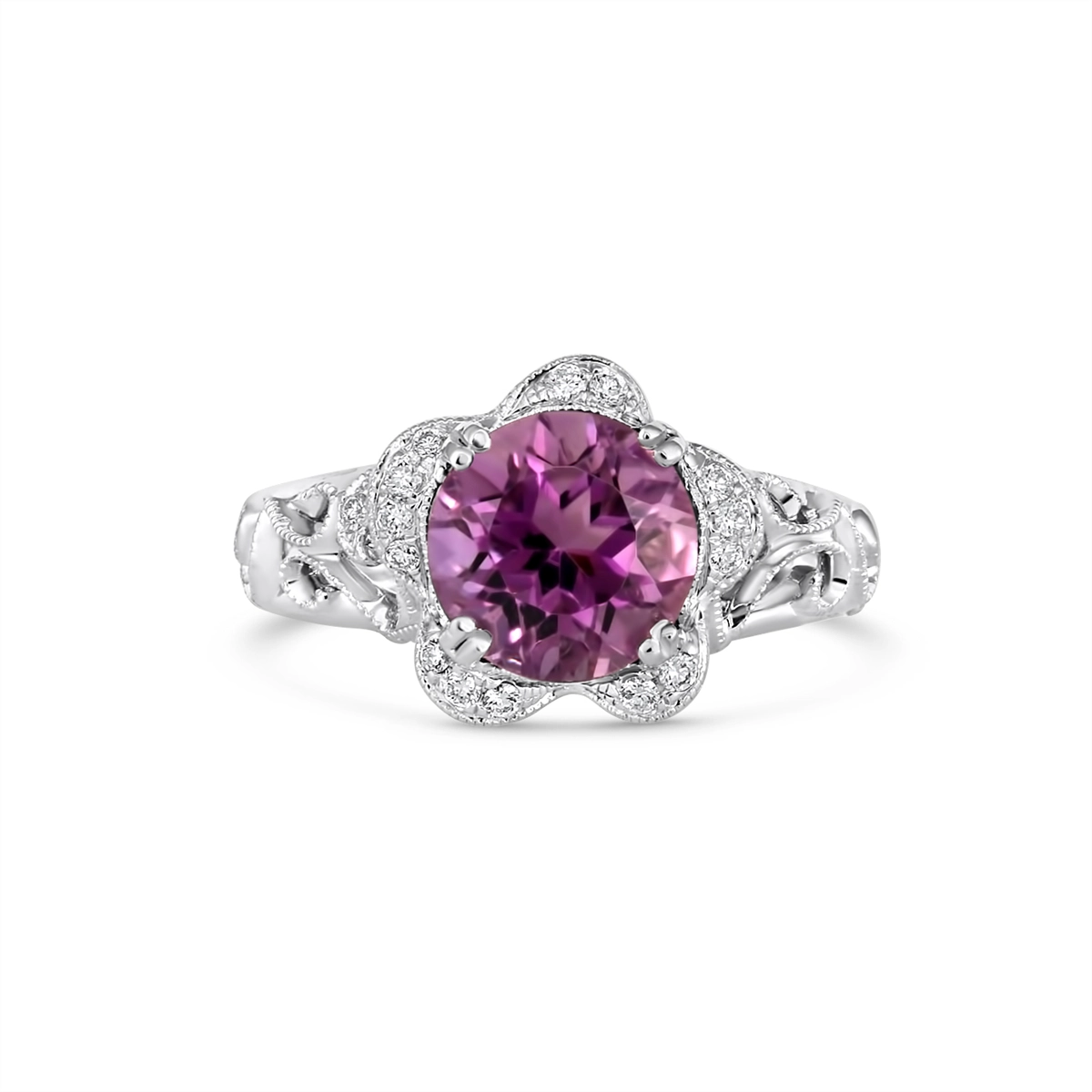 Engagement Collections Rings in White Gold containing Amethyst, Multi-gemstone, Diamond 353980