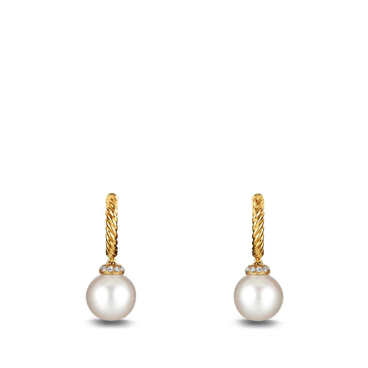 David Yurman Earrings in Yellow Gold containing Multi-gemstone, Diamond, Pearl E12817D88DPEDI