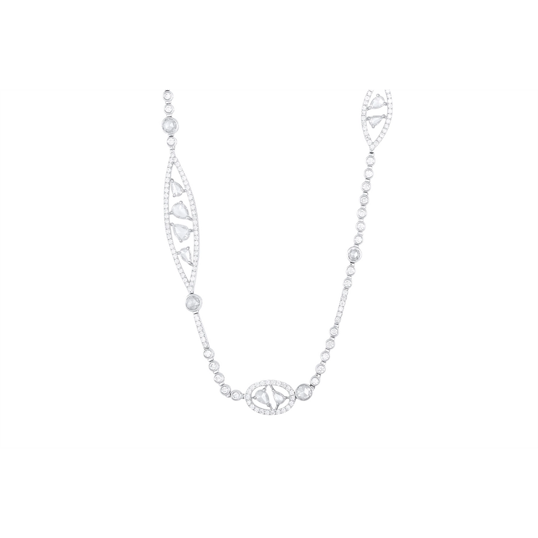 Necklaces Necklaces in White Gold containing Diamond 355466