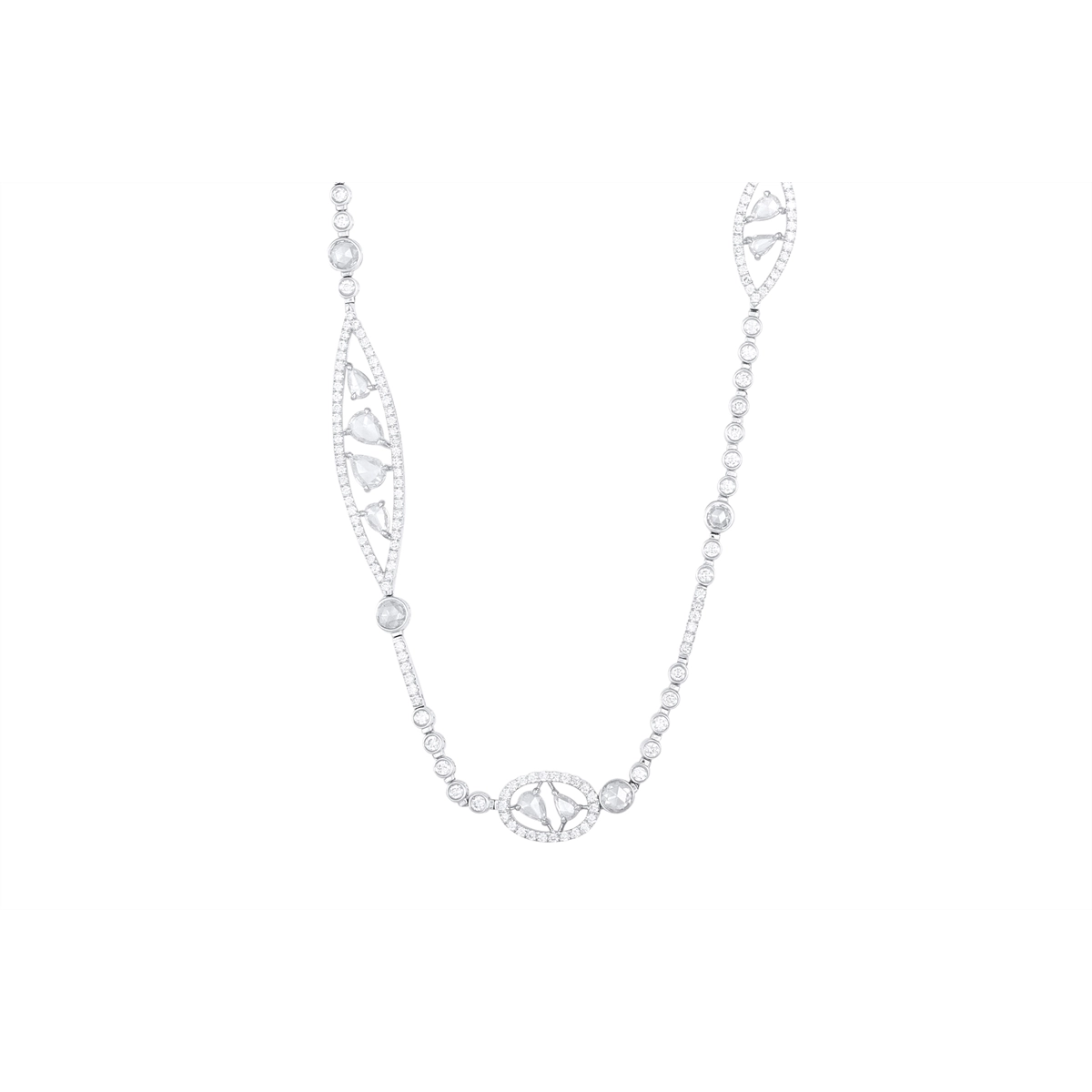 Necklaces Necklaces in White Gold containing Diamond 355466