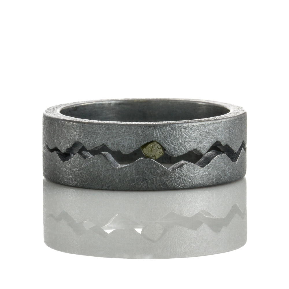 Todd Reed Rings in Silver containing Diamond CUST-R215-SS