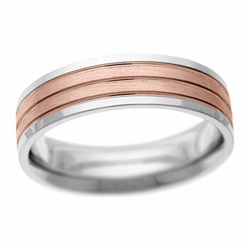 Mens Bands Engagement in Mixed Metals 356458