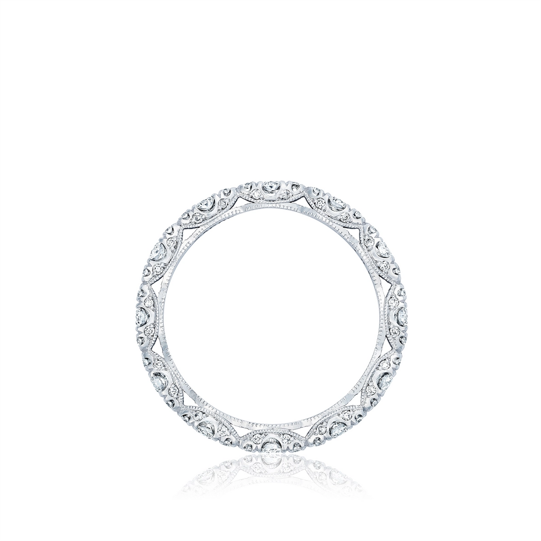 Tacori Wedding Rings in White Gold containing Diamond HT 2558 B W