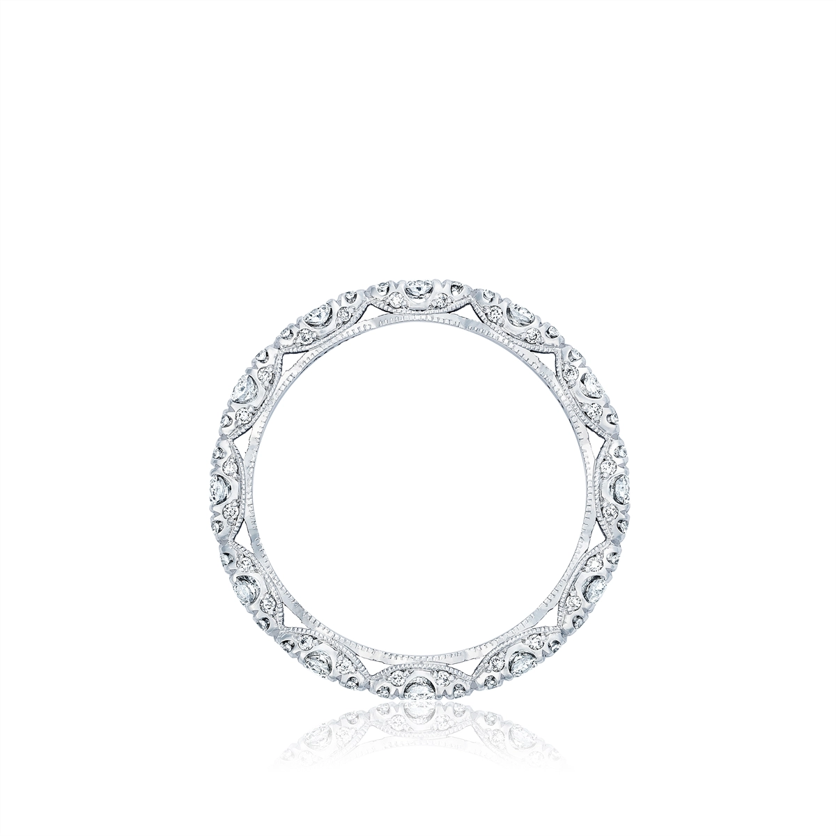 Tacori Wedding Rings in White Gold containing Diamond HT 2558 B W