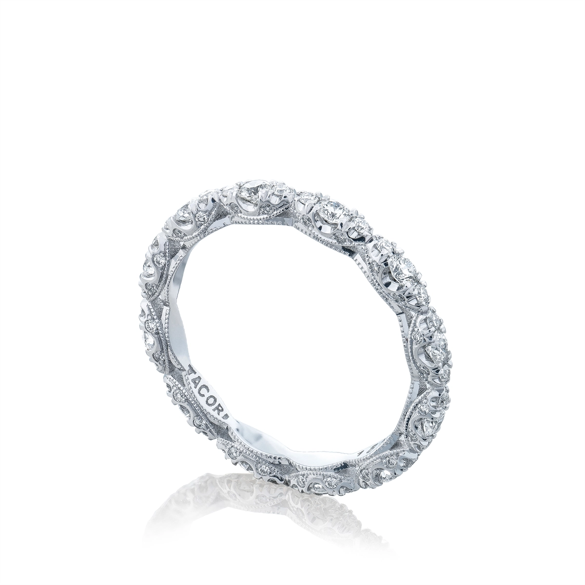 Tacori Wedding Rings in White Gold containing Diamond HT 2558 B W