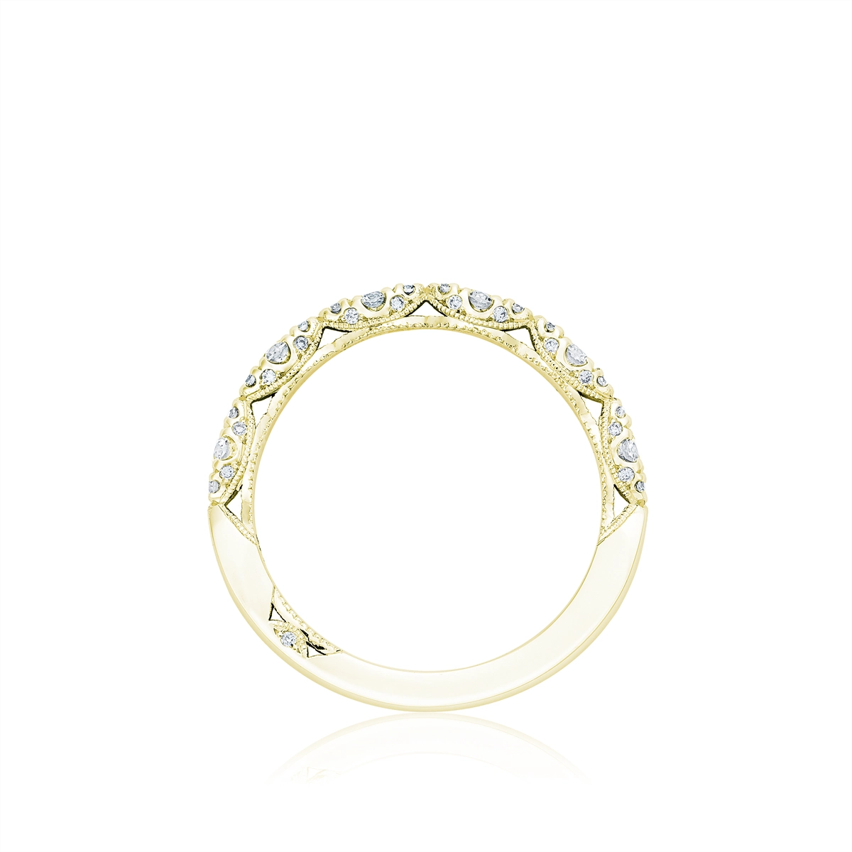 Tacori Wedding Rings in Yellow Gold containing Diamond HT 2558 B 1/2 Y
