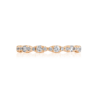 csv_image Tacori Wedding Ring in Rose Gold containing Diamond HT 2558 B 1/2 PK