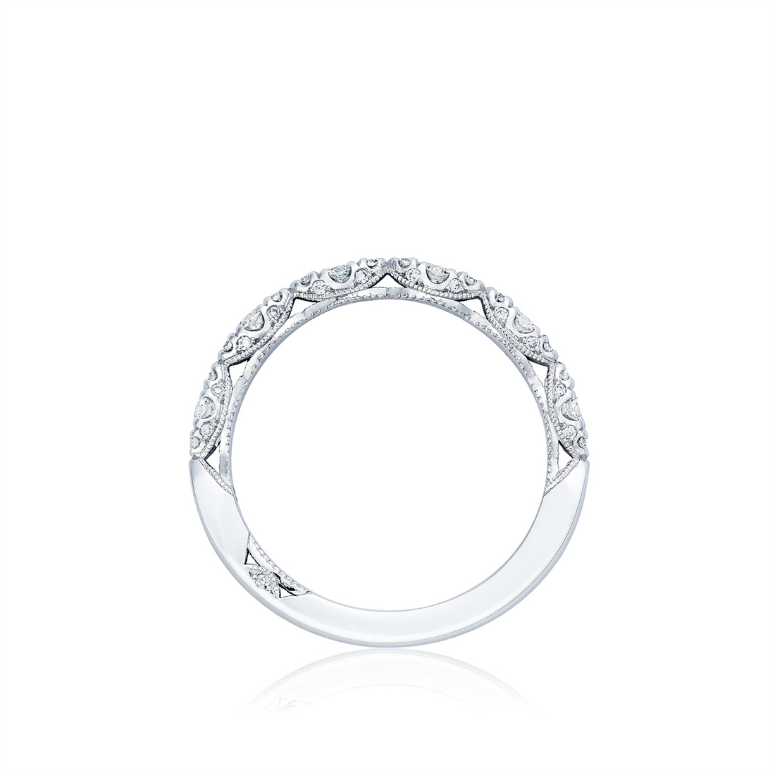 Tacori Wedding Rings in White Gold containing Diamond HT 2558 B 1/2 W