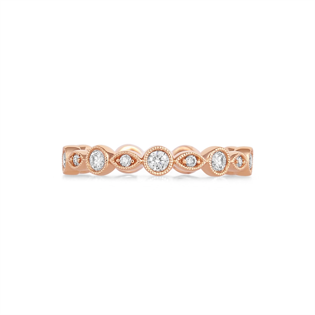 Wedding Bands Wedding Rings in Rose Gold containing Diamond 359263
