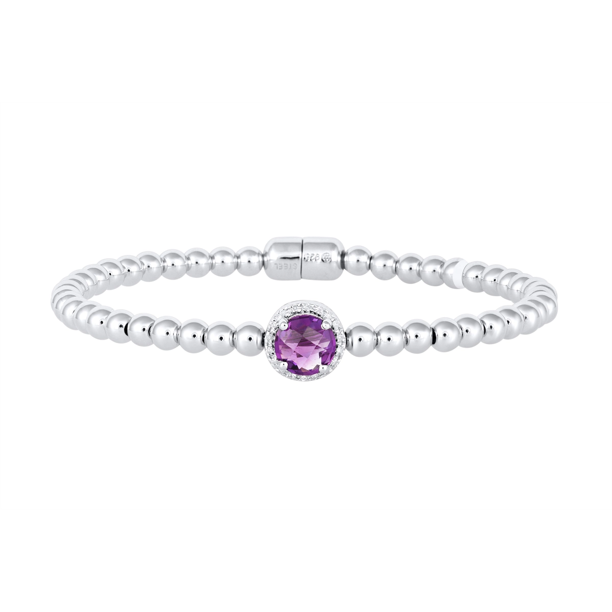 Bracelets Bracelets in Silver containing Amethyst, Multi-gemstone, Diamond 359506