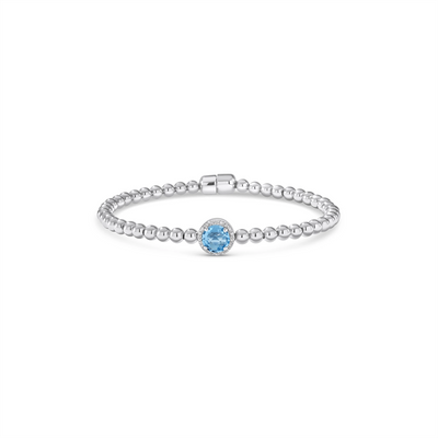 Bracelets Bracelets in Silver containing Blue topaz , Multi-gemstone, Diamond 359507