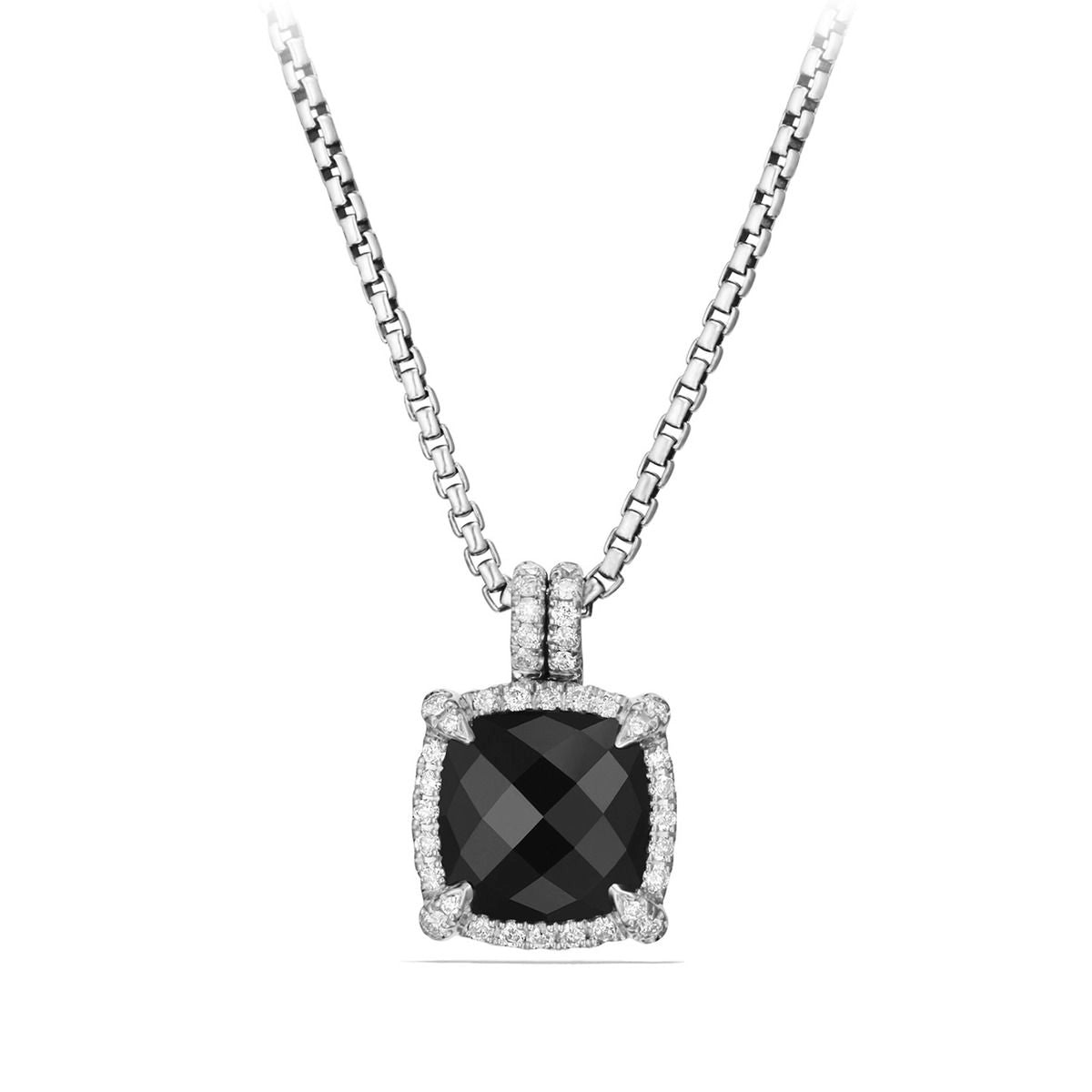 David Yurman Necklaces in Silver containing Black onyx, Multi-gemstone, Diamond N12747DSSABODI18