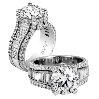 Jack Kelege Engagement Rings in Platinum/Palladium containing Diamond KPR604