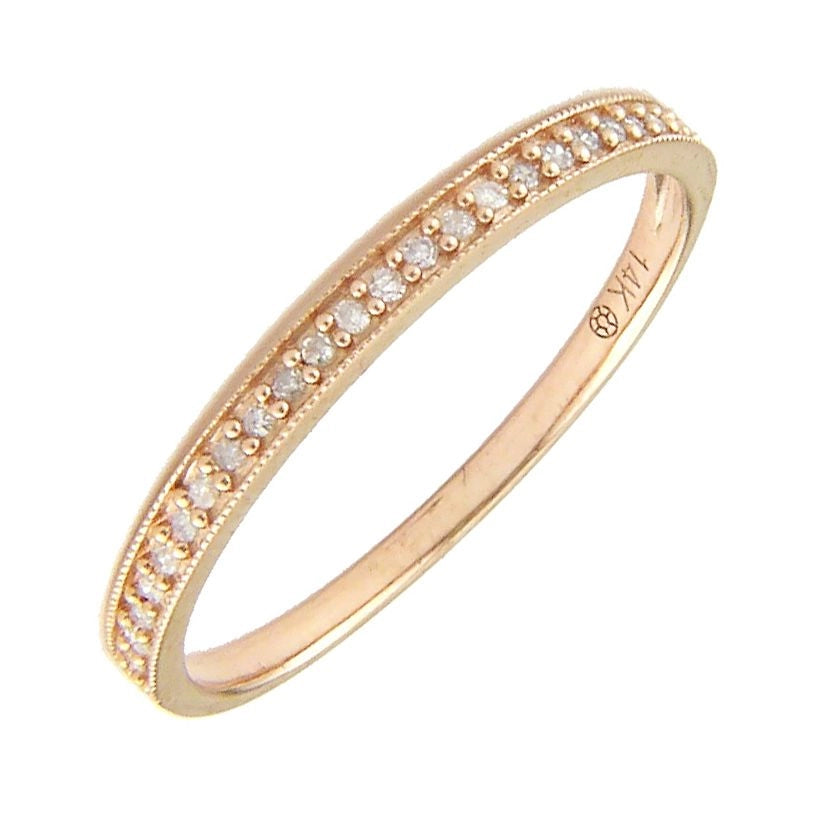 Wedding Bands Wedding Rings in Rose Gold containing Diamond 361017