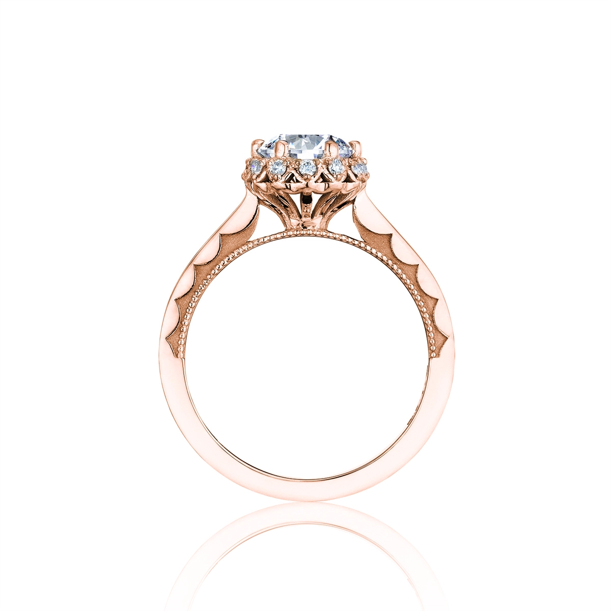 Tacori Engagement Rings in Rose Gold containing Diamond 59-2 RD 6.5 PK