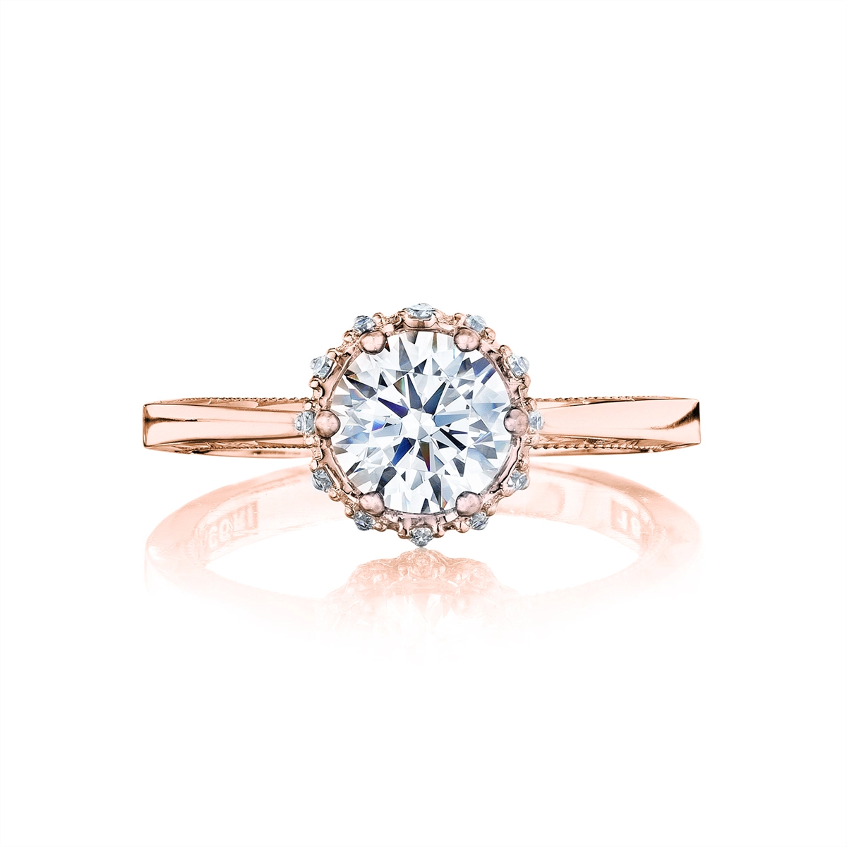 Tacori Engagement Rings in Rose Gold containing Diamond 59-2 RD 6.5 PK