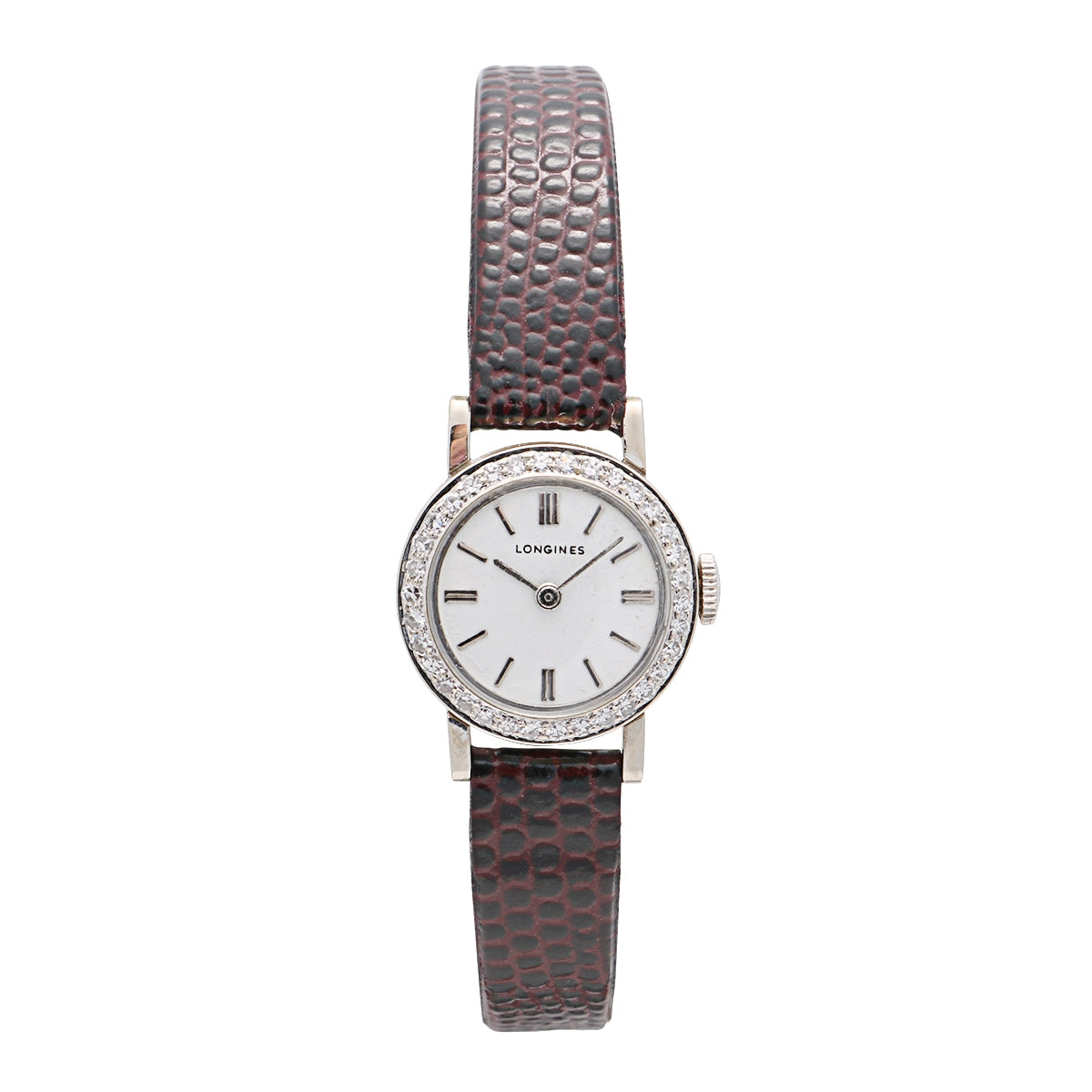 Preowned Longines watch in White Gold LONGINES