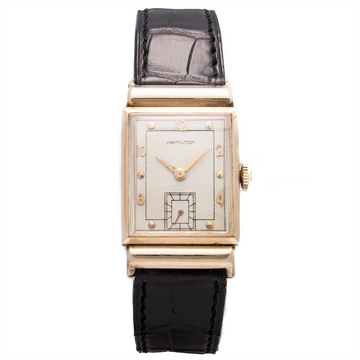 Preowned Hamilton watch in Yellow Gold Hamilton Barton