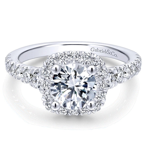 Gabriel & Co Engagement Rings in White Gold containing Diamond ER12761R4W44JJ