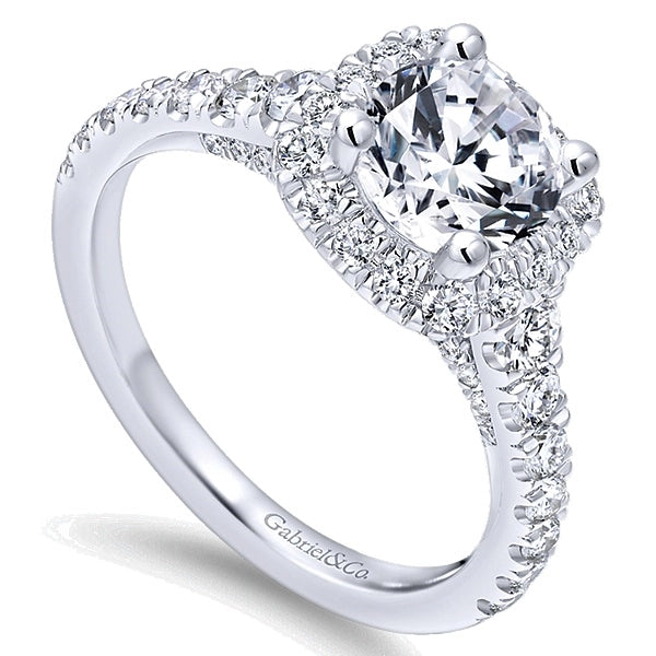 Gabriel & Co Engagement Rings in White Gold containing Diamond ER12761R4W44JJ
