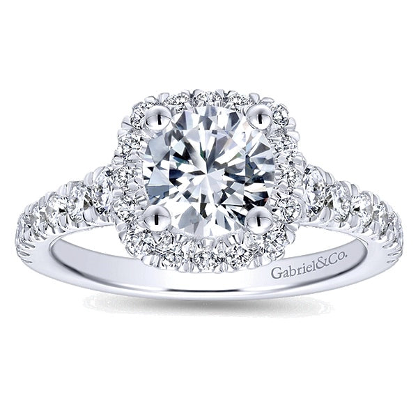 Gabriel & Co Engagement Rings in White Gold containing Diamond ER12761R4W44JJ