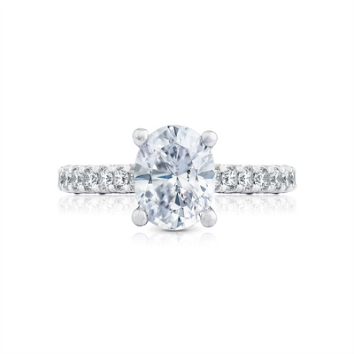 csv_image Tacori Engagement Ring in White Gold containing Diamond HT 2546 2.5 OV 9X7 W
