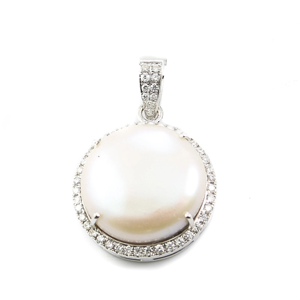 Pendants Pendants in White Gold containing Multi-gemstone, Diamond, Pearl 363119