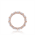 Tacori Wedding Rings in Rose Gold containing Diamond HT 2642 PK 6.5
