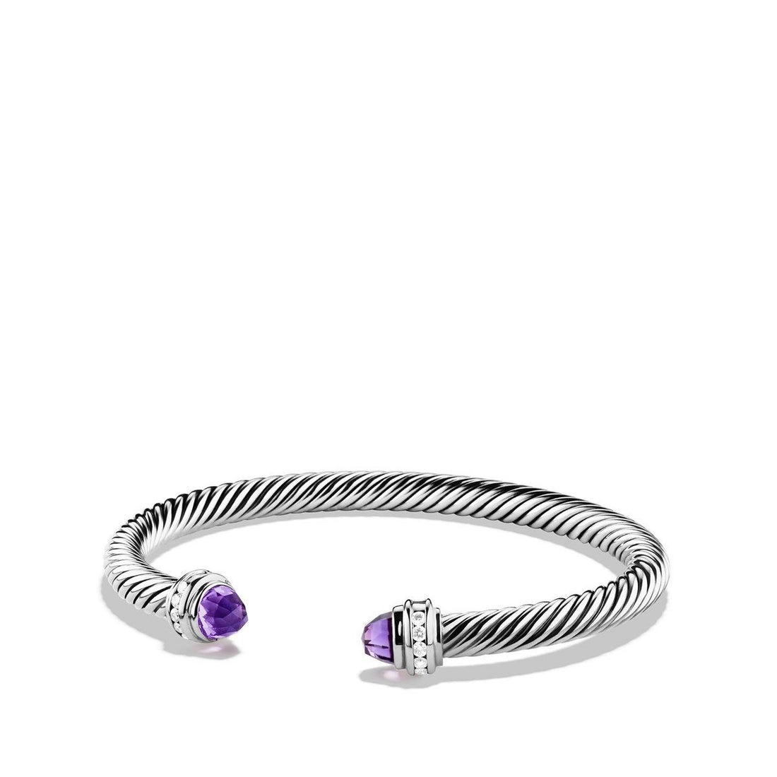 David Yurman Bracelets in Silver containing Amethyst, Multi-gemstone, Diamond B04182SSAAMDIM