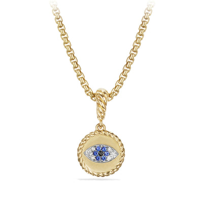 David Yurman Pendants in Yellow Gold containing Black diamond, Multi-gemstone, Diamond, Sapphire D13400D88ABSBDDI