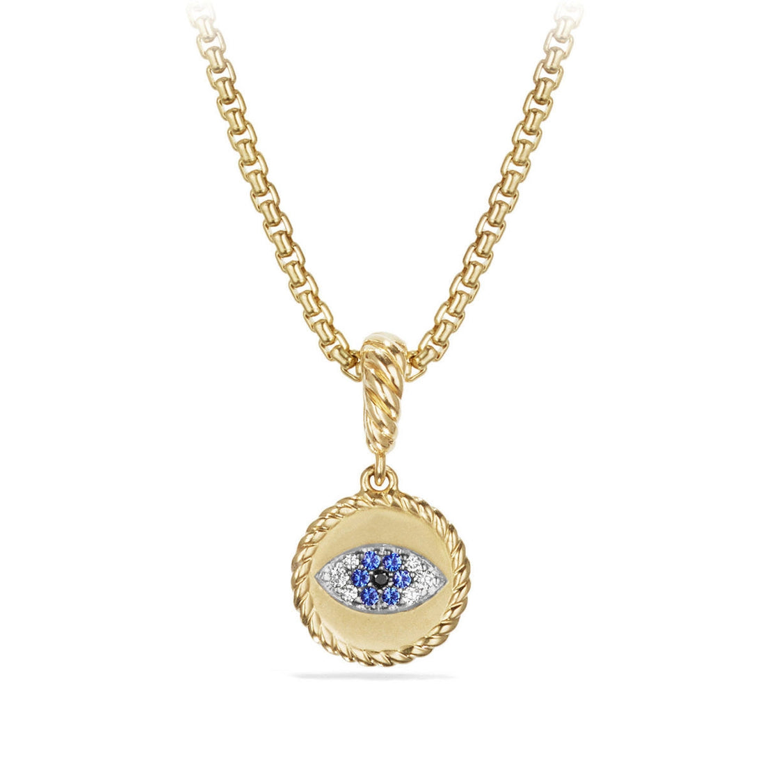 David Yurman Pendants in Yellow Gold containing Black diamond, Multi-gemstone, Diamond, Sapphire D13400D88ABSBDDI