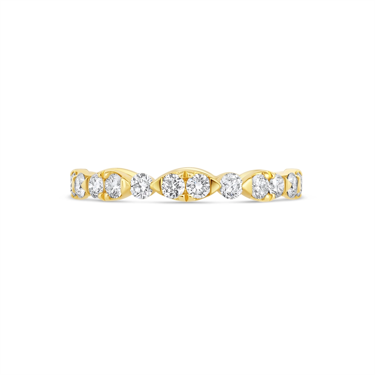 Wedding Bands Wedding Rings in Yellow Gold containing Diamond 364336