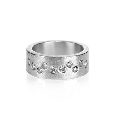 Todd Reed Rings in Silver containing Diamond TRDR638-WH