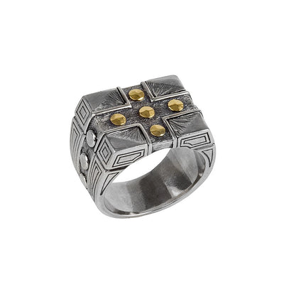 Konstantino Rings in Mixed Metals DKJ749-130