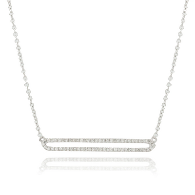 Doves Necklaces in White Gold containing Diamond N6762-14W