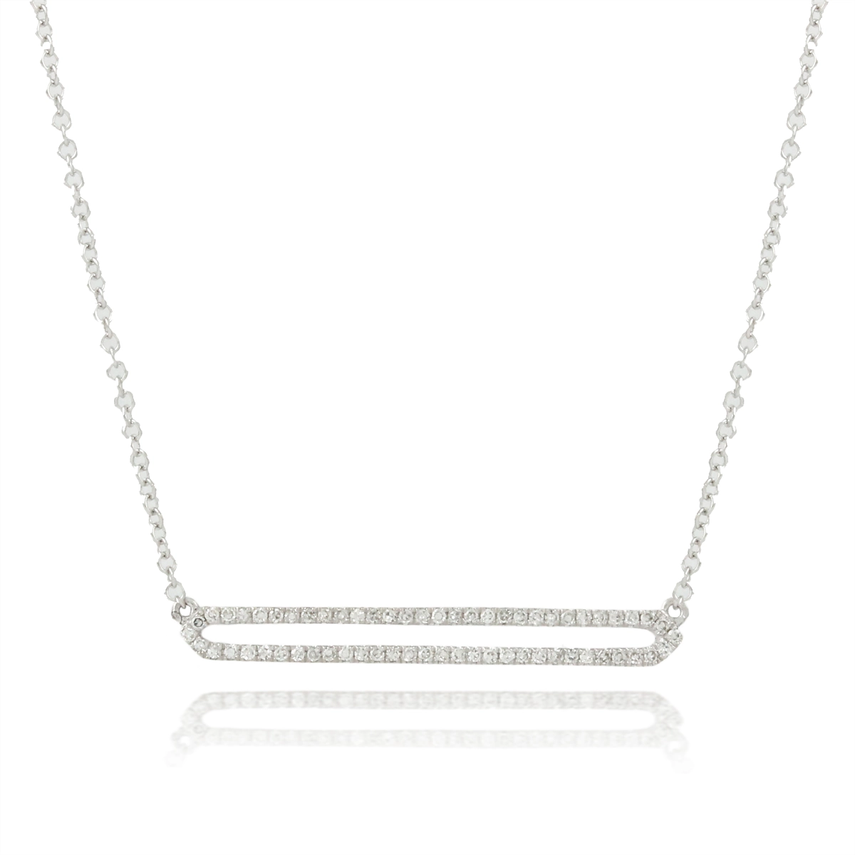Doves Necklaces in White Gold containing Diamond N6762-14W
