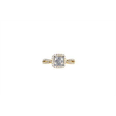 Natalie K. Engagement Rings in Mixed Metals containing Diamond NK35706-YW