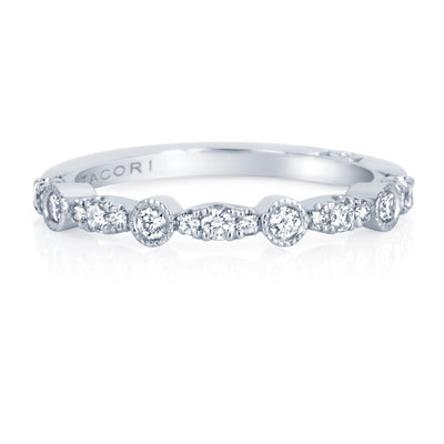 csv_image Tacori Wedding Ring in White Gold containing Diamond 2681 B 1/2 W