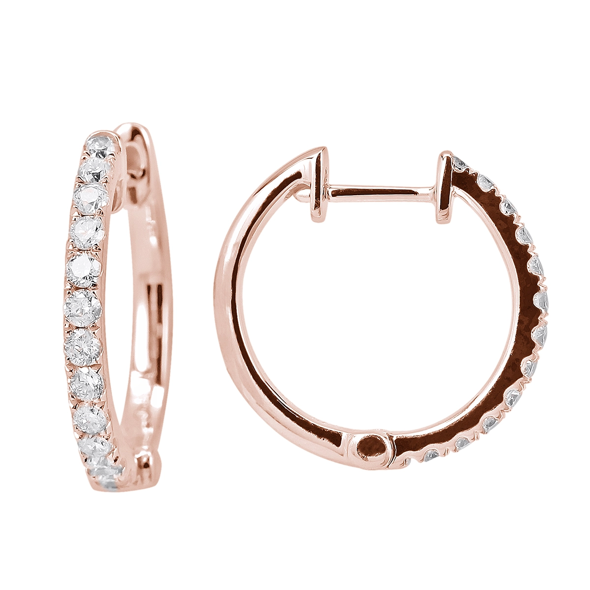 Earrings Earrings in Rose Gold containing Diamond 366922