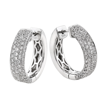 Earrings Earrings in White Gold containing Diamond 367002