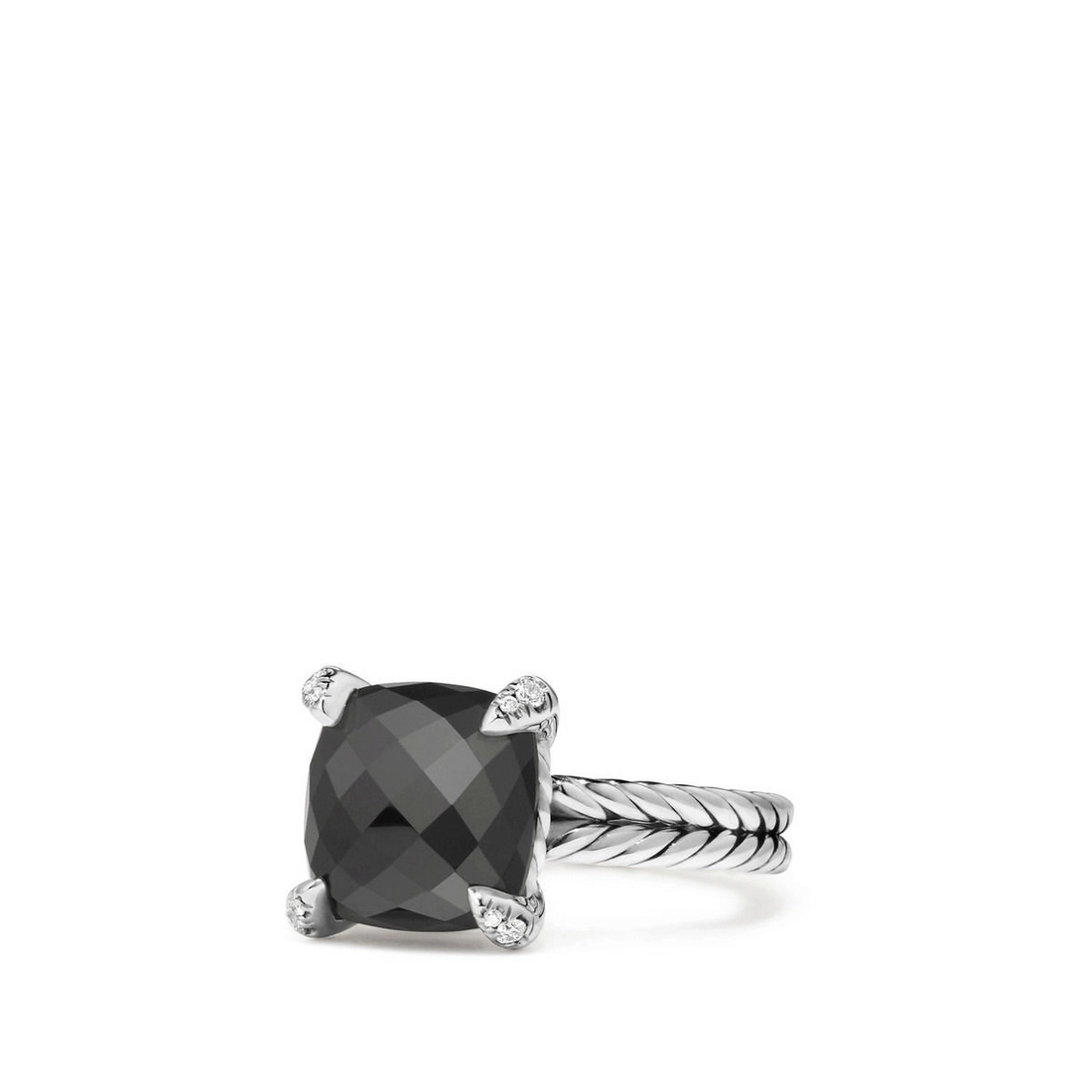 David Yurman Rings in Silver containing Black onyx, Multi-gemstone, Diamond R12643DSSABODI7
