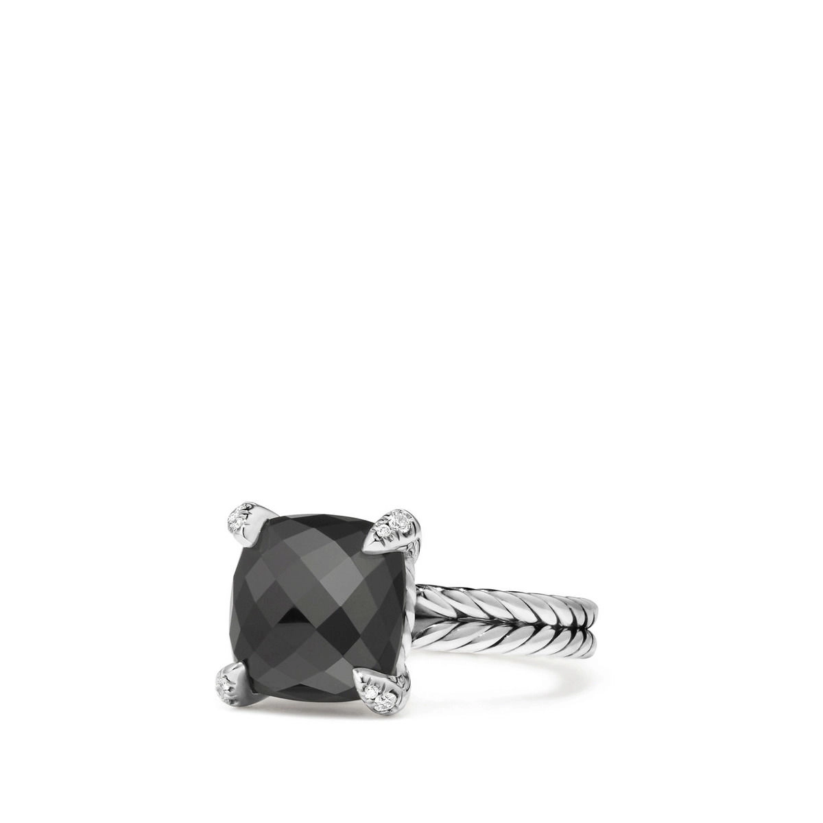 David Yurman Rings in Silver containing Black onyx, Multi-gemstone, Diamond R12643DSSABODI7